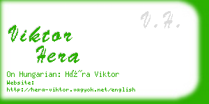 viktor hera business card